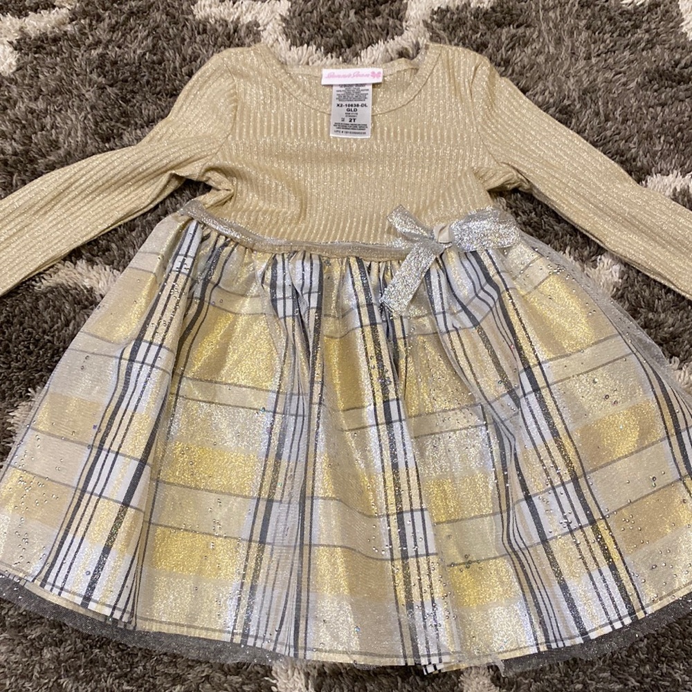 Bonnie Jean 2T Plaid Holiday Dress